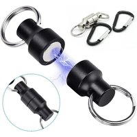 Carp Fishing Magnetic Tool Release Holder Fly Fishing Retractor Net Release Clip With Keychain Carabiner Fishing Clip Pesca