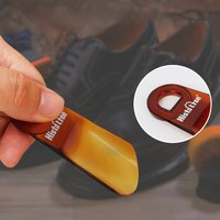 Mini Portable Small Shoehorn Plastic Colorful Shoehorn for Home Use Smooth and Sturdy Short-handle Portable Shoehorn