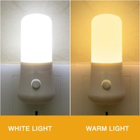 LED Night Lights Baby Feeding Bedside Lamp Lights US Plug Socket Intelligent Energy Saving Night Lighting For Bedroom Corridor