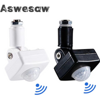 Aswesaw Ultrathin LED Flood Light PIR Motion Sensor Detector Waterproof Outdoor 85-265V IP65 Motion Sensor Adjustable PIR Switch