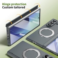 Luxury Fashionable Ultra-thin Phone Case For Samsung Galaxy Z Fold 7 6 5 With Screen Glass Protect Film Matte Protector Cover