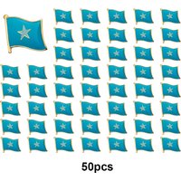 1-3-5-10-50-100pcs Somalia Badge Brooch Natinal Lapel Pins Flag Lapel Pins Country Flag Badge
