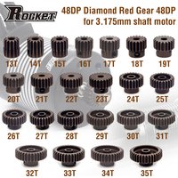 Rocket 48DP 3.175mm Hardened Metal Pinion Gear 13T-35T Gear Set for 1/10 1/12 1/14 RC Car F540 3650 3660 Brushless Brushed Motor