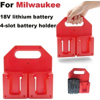 Battery Holder for Milwaukee M18 18V Battery Mounts Dock Holder Fit for M18 48-11-1815,for Work Van, Shelf, Toolbox