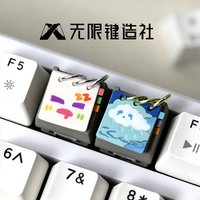 Lobo Keycap Original Calendar Resin Keycap Cute Healing Single Replace Esc Mechanical Keyboard Decor Perfect Gift Keyboard Lover