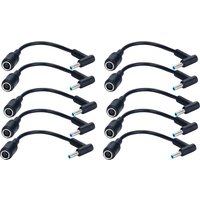 1/2/5/10PCS Connector Converter 7.4mm to 4.5mm Adapter Cable for HP Dell Smart Blue Tip for HP Adapter Replacement Power Cord