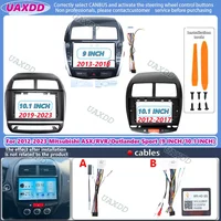 Car 2 Din 9 Inch Android Radio GPS MP5 Fascia Panel Frame Dash Board Mount Kit For Mitsubishi ASX RVR Outlander Sport 2012-2023