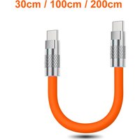 66W USB C to Type C Fast Charging Cable 0.3M Short Cable Type c Data Cord for Power Bank Laptop/Tablet/Phone Portable Charge