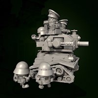 Overall heights 80mm 100mm Resin Model Soldier Kit Colorless Self Assembly (3D Printing ) TD-7815/3D