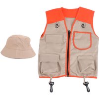 Costume explorer kids kit Kids Explorer Adventures Suit Including Vest and Hat Dress Up Children Gift for Outdoor Adventures Set