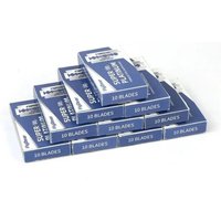 10-100Pcs Stainless Steel Razor Blade Old-Fashioned Manual Double-Sided Razor Blade Hairdressing Barber Shop Tools NALSYAO Razor