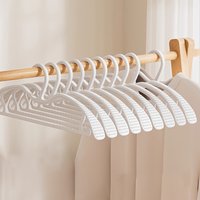 10Pcs Short Neck Clothes Hanger, Household Clothes Hanger, Necking and Space Saving, Non Marking and Non Slip Clothes Hanger