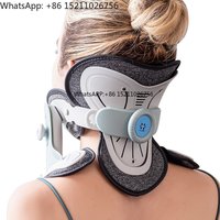 Alphay Adjustable Spine Support Lightweight Comfortable Design Cervical Traction Device Neck Brace for Pain Relief