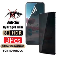 3Pcs Privacy Hydrogel For Motorola Edge 50 Pro 40 30 Ultra 60 Fusion Screen Protector For Motorola G84 G85 G64 G54 G32 G72 Film