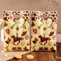 10/20/50pcs Cowboy Gift Bags Wild West Goodie Bags Treat Snack Candy Bags Western Theme Cowboy Party Favor Bags