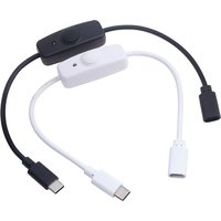 USB Type-C extension cable charging extension cable universal Type-C with on/off switch power button 30CM