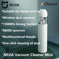 Original NEW MIJIA Portable Handheld Vacuum Cleaner For Home Car Mini Wireless Dust Catcher Collector 13000PA Cyclone Suction CN
