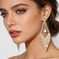 Fashion Bow Clip on Earrings for Women Gold Silver Color Rhinestone Non Pierced Earring Wedding Party Jewelry Gift