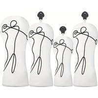 1pc Golf Club Head Cover, Simple Line Design, Golf Club Accessories, Protecting the Ball Head, Dustproof and Durable