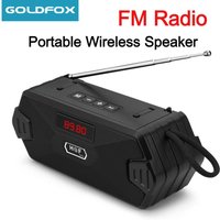 Portable Wireless Speaker Bluetooth-compatible Outdoor USB Speakers With FM Radio Receiver AUX TF MP3 Loudspeaker For Phone PC