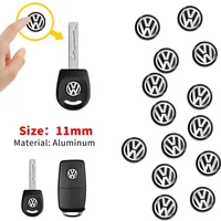 11mm Car Remote Key Logo Metal Emblem Stickers For Volkswagen VW GTI Polo Golf Passat Tiguan Touareg Taigo Caddy Jetta Beetle