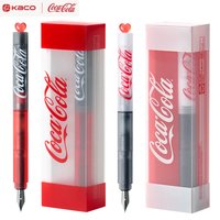KACO x Coca-Cola First Fountain Pen Set,EF Nib Smooth Writing&Leak-Proof Ink For Student,Kids Beginner Calligraphy Practice Gift