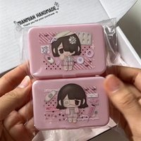 New Japanese-style Anime Storage Box Cute Girl Mini Little Storage Box Desktop Small Items Flip-top INS Planner Storage Box Gift