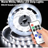 5V USB SMD2835 LED Strip Lights with IR Remote Control, 1m-10m Flexible Single Color Warm White Light for Home Decor