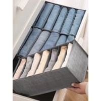 1pcs Denim and Sweater Storage Container - Convenient Home Organizer Bag for Sorting Clothes - Perfect Dormitory Storage Box