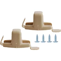 2x Sun Visor Clips Holder Bracket Mount Holder Hook Bracket Hanger Auto Fastener For BMW 3 5 7 Series E46 E38 E39 E53