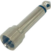 1pc 6.35mm 1/4" Mono Male to 3.5mm 1/8" Female Jack Plug Audio Adapter Connector With Screw On Gold