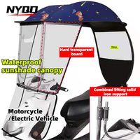 AliExpress NONE New Motorcycle Windshield Electric Vehicle Canopy Tricycle Canopy Electric Bicycle Umbrella Cover Motorcycle Moto Accessoires