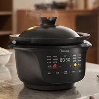 Midea Electric Stewpot 4.5L - Multifunctional Purple Clay Soup Pot 220V DGS4566