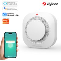 ZIGBEE Smoke Detector Home Security - Advanced Smoke Sensor and Fire Alarm Work with SmartLife & Tuya Compatibility