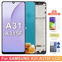 A31 A315 A315F Display-Ersatz, für Samsung Galaxy A31 A315 LCD-Display, Touchscreen-Digitizer-Baugruppe mit Rahmen