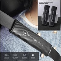 2Pcs Carbon Fiber Seat Belt Shoulder Cover Protection Pads For Mercedes Benz W203 W204 W205 W176 W166 W212 213 CLS GLK ML A B C