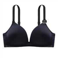 Adjustable Shoulder Straps Gathering Girls' Bras Women's Underwear Thin Breathable Triangle Cup Bralette Seamless Brassiere