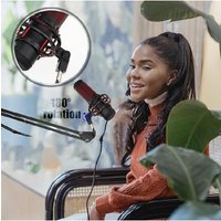 Microphone Adapter For Hyperx Quadcast- 3/8-Inch And 1/4-Inch Stand And Boom Mounting Adapter