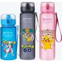 650ml Pikachu Kids Waters Cup Boy Pokemons Anime Mewtwo Lucario Greninja Gengar Child Portable Outdoor Sports Water Bottle Gift