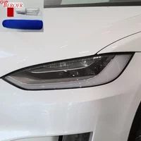 For Tesla Model 3 X Y S Car Headlight Tint Smoke Black Protective Film Protection Transparent TPU Sticker Accessories Styling