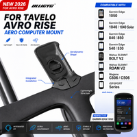 3D Printed Aero Computer Mount for Tavelo Avro Rise Rocket Handlebar Compatible with Garmin Edge 1050 1040 850 Wahoo Magene IGPS