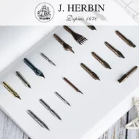 Original France's J. Herbin x Brause dip pen nib English font practice calligraphy finger flat flex hard