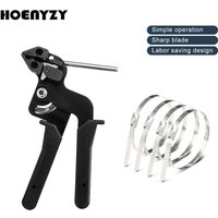 304 Stainless Steel Cable Ties Plier Fastening Strap Cutting Tool Cutter Tension Automatic Zip Gun Locking Tie Hand Wrap Tool
