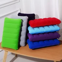 Air Cushion Pillows Outdoor Camping Folding Square lnflatable Pillows Travel Backrest Plane Head Rest pillow camping