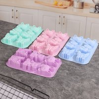 Bear Rabbit Silicone Baking Mold Animal Cake Jelly Chocolate Making Set Bunny Butterfly Soap Mould Ice Tray Gifts