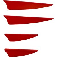 50pcs 2" 3" 4" Arrow Feather Plastic Shiled Vanes Arrow Feathers Rubber Fletches Fletching For Archery