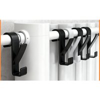 2026new Bathroom Hanger Clips Heated Towel Radiator Rail Hook Holder Multifunction Drying Rack Hook Towel Clothes Storage Hanger