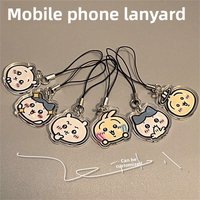 Cartoon Cute Style Chiikawa Mobile Phone Chain Acrylic Mobile Phone Chain Pendant Hachiware Usagi Pendant Lanyard Pendant Gift