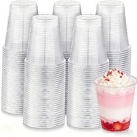 50/100PCS Disposable Clear Plastic Cup Tea Coffee Beverages Daily Use Birthday Party Disposable Plastic Cup High Quality