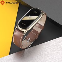 Mi Band 8 9 10 Leather Strap For MiBand 9 Bracelet Replacement Watchband for Xiaomi Smart Band 8 NFC Version Miband 8 Strap